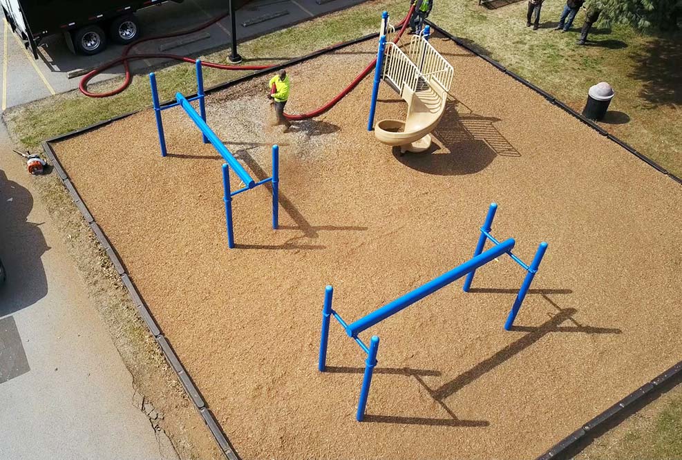 Playground Wood Chips (1 Cubic Yard) - Kentucky Lawn Care